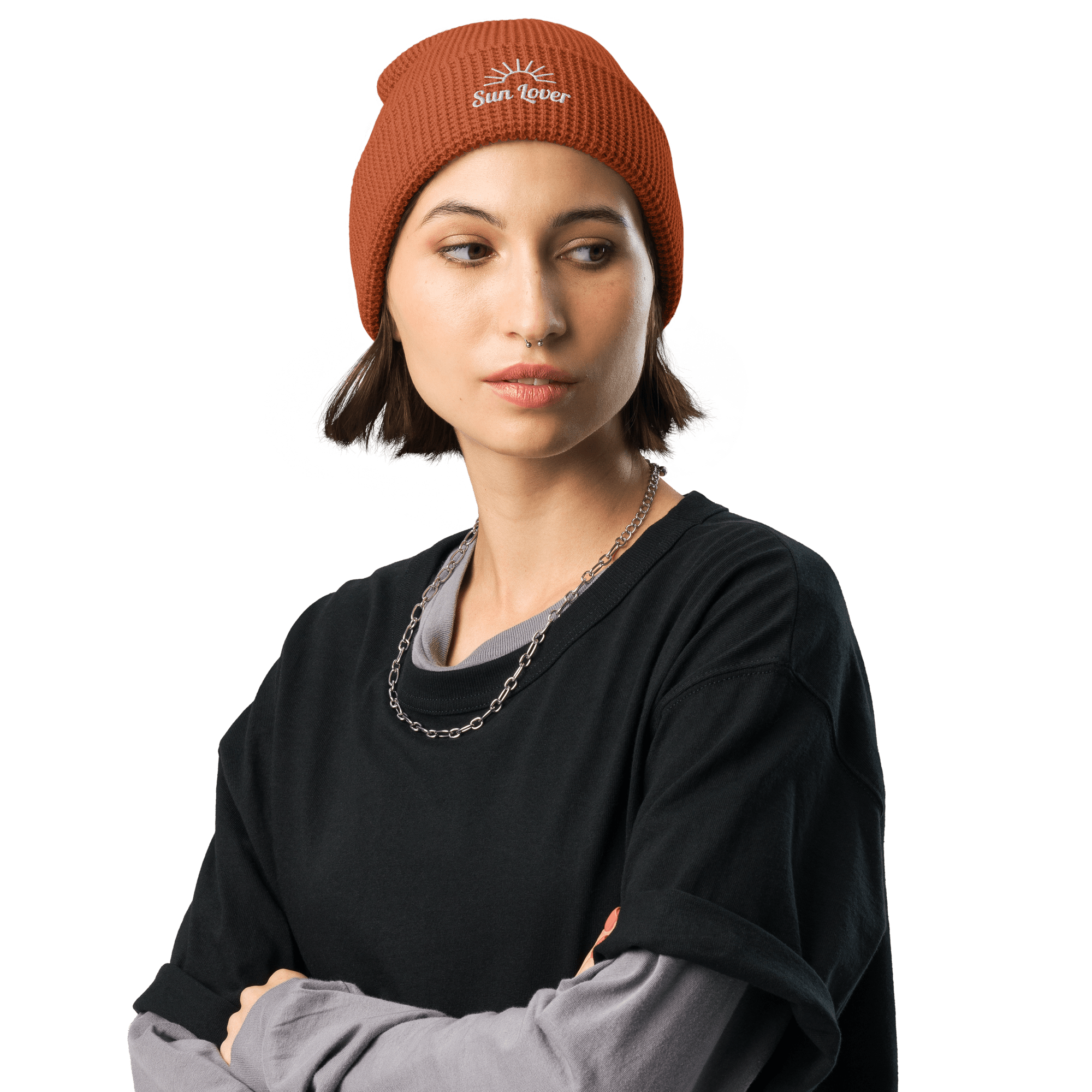 Sun Lover Waffle Beanie - Image 3