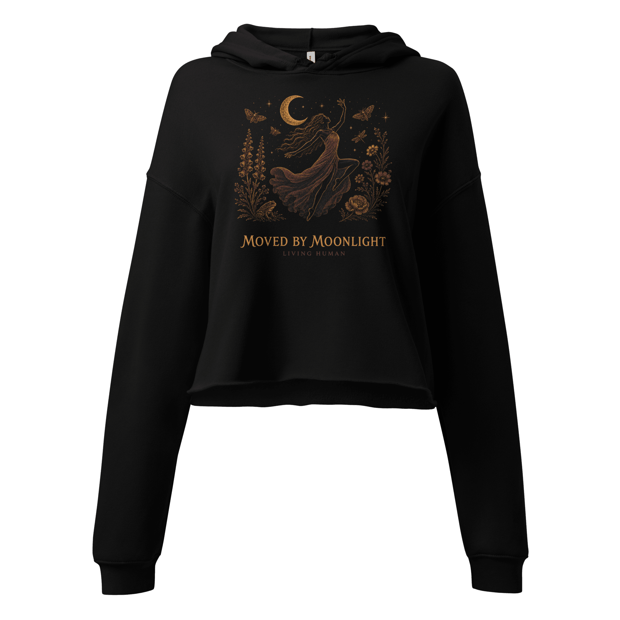 Moved by Moonlight Crop Hoodie