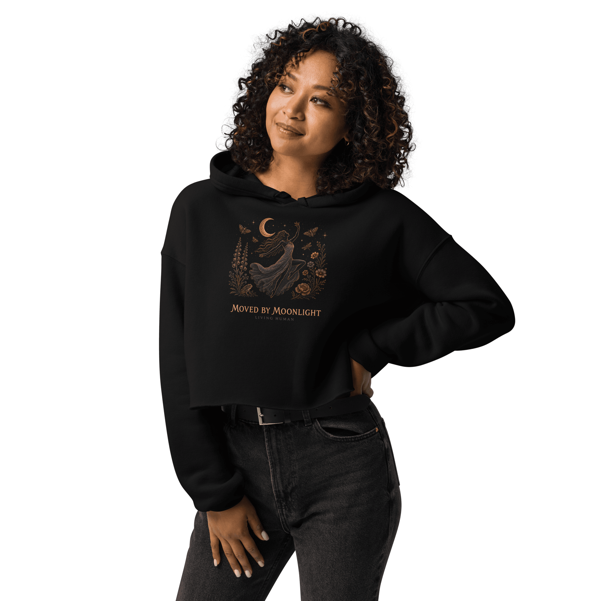 Moved by Moonlight Crop Hoodie - Image 2